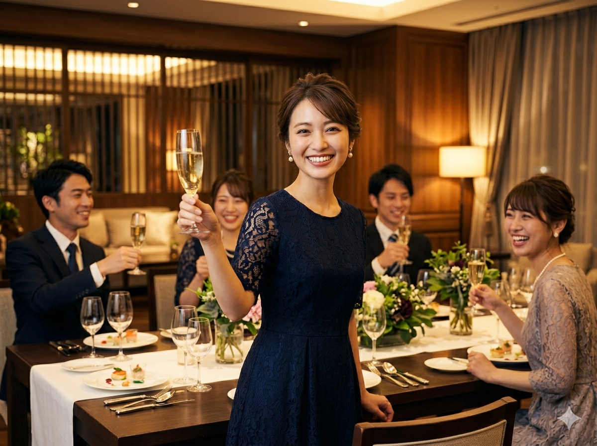 名古屋コンパニオンによる華やかな宴会シーン